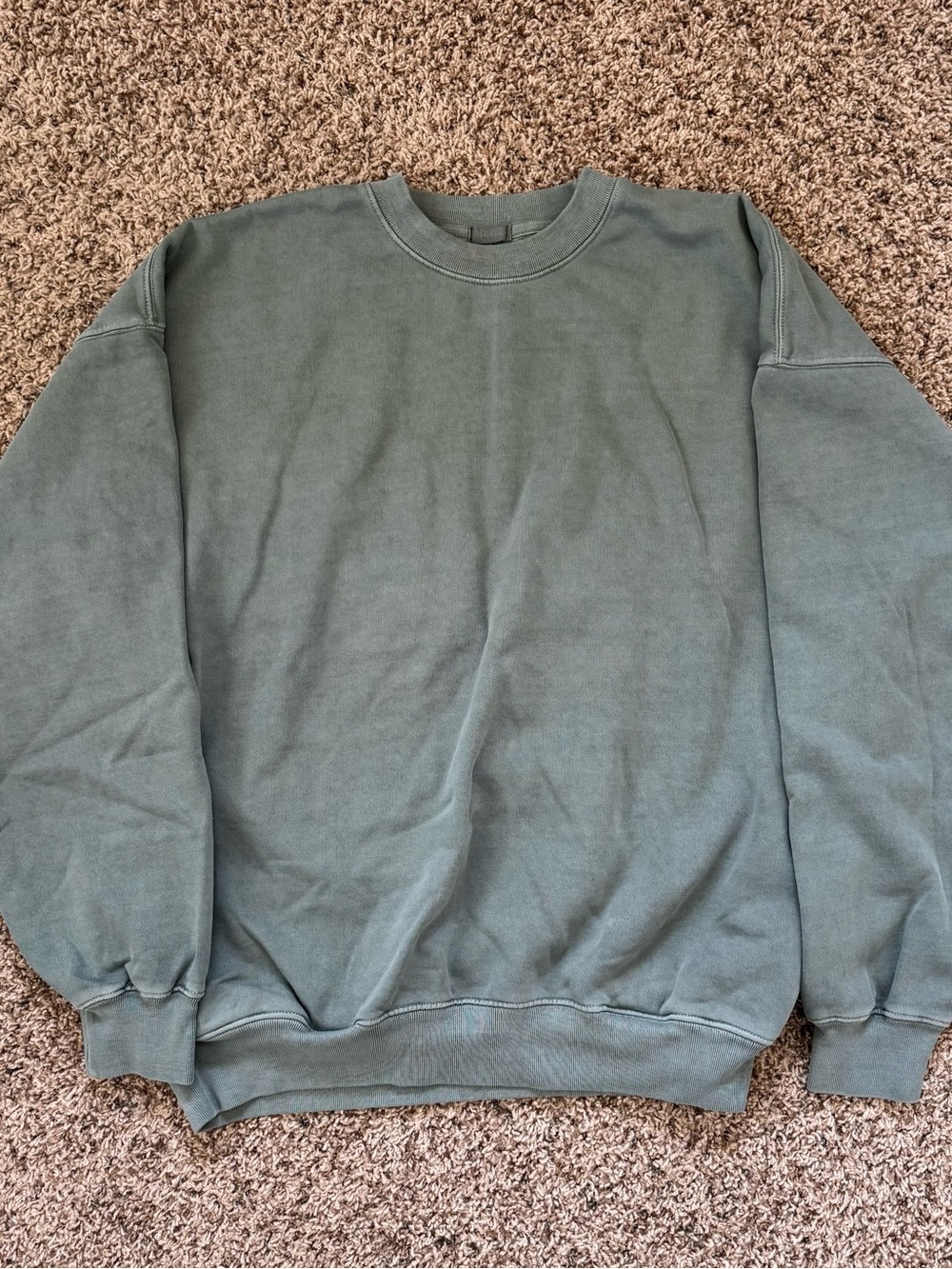 Brandy Melville Teal Oversized Crewneck